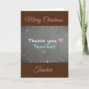 MERRY CHRISTMAS ***TEACHER*** HOLIDAY CARD