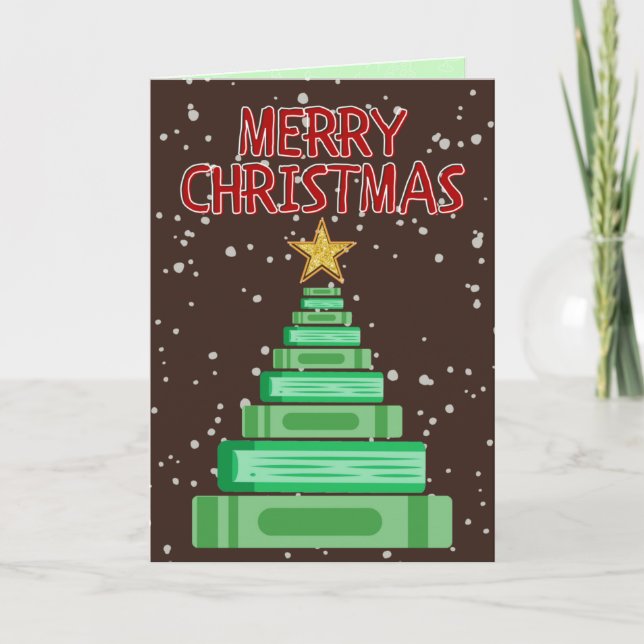 Merry Christmas Teacher/Librarian/School Card (Front)