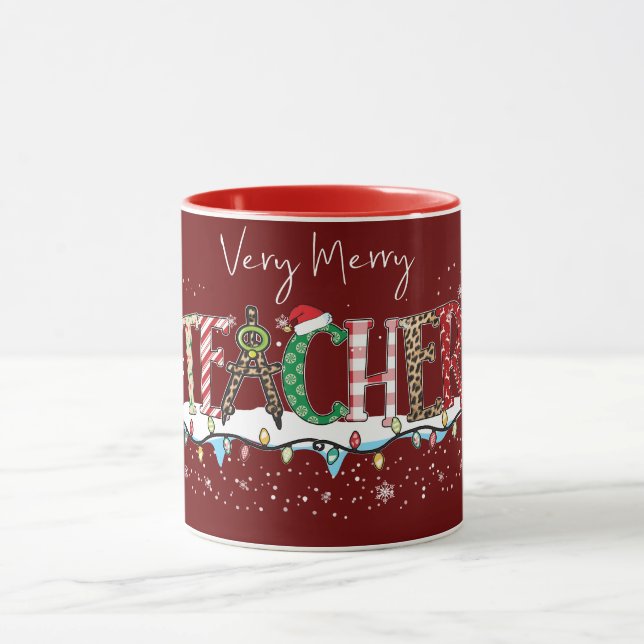 Merry Christmas Teacher Mug (Center)