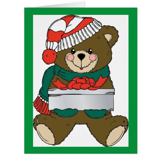 "MERRY CHRISTMAS" TEDDY BEAR (Front)