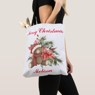 The Best Teddy Design Printed Tote Bag