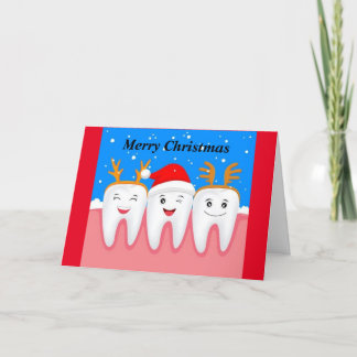 Merry Christmas Teeth Holiday Card