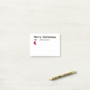 Merry Christmas Template Post-it Notes