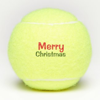 Merry Christmas Tennis ball