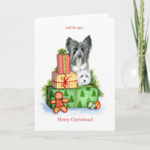 Merry Christmas Terriers Card