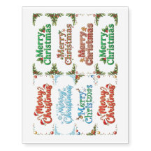 Merry Christmas Text Art