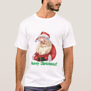 Merry Christmas Text Printed Ho ho ho Jingle Bells T-Shirt