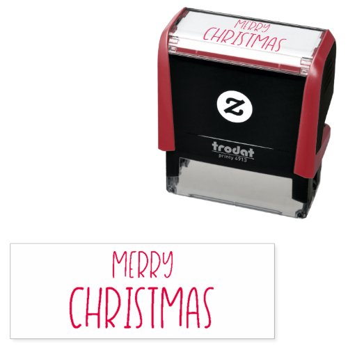 Merry Christmas Text  Self_inking Stamp