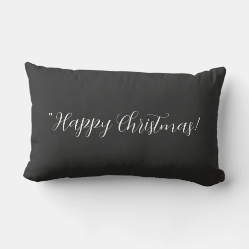 Merry Christmas text Sweet Dreams Lumbar Pillow