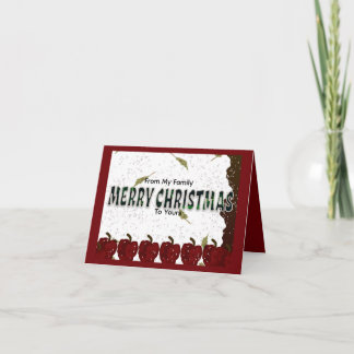 Merry Christmas Thank You Card