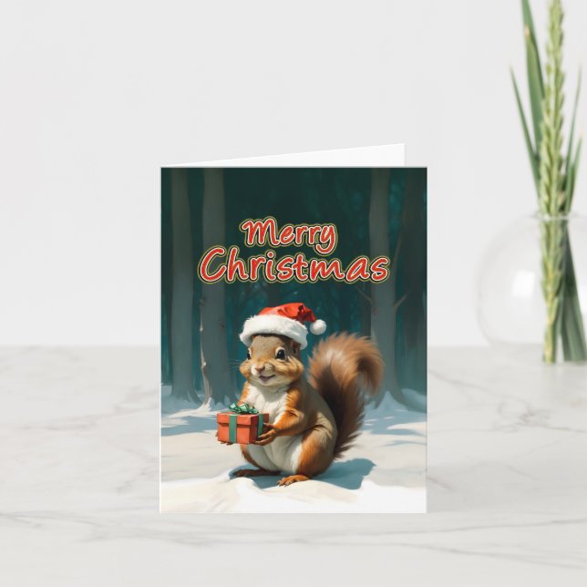 merry christmas thank you card (Front)