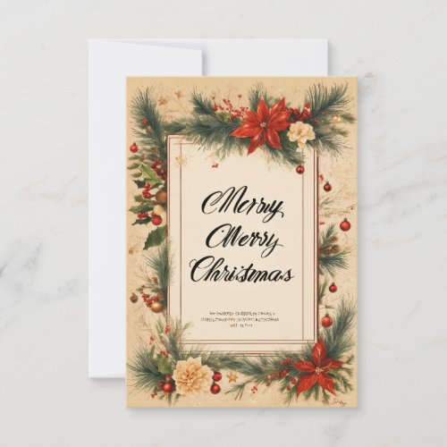 merry christmas  thank you card