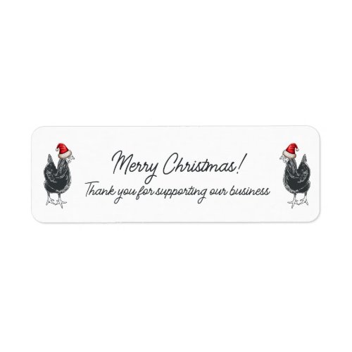 Merry Christmas  Thank You  Egg Carton Label