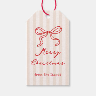 Merry Christmas Thank You Gift Tags