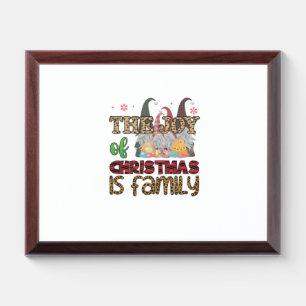 Merry Christmas The Joy Of Christmas Is Family Award Plaque