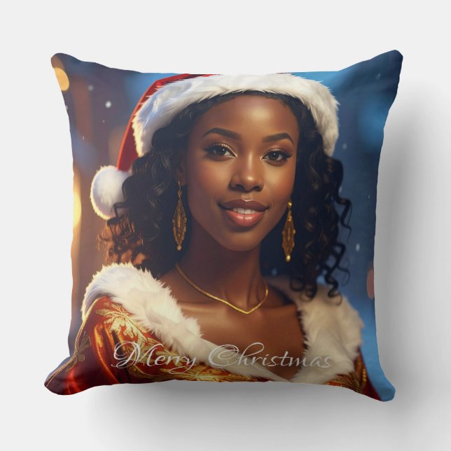 MERRY CHRISTMAS THROW PILLOW (Front)