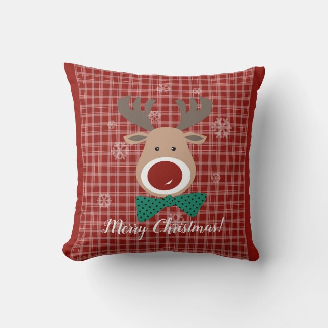 Merry Christmas!  Throw Pillow (Front)