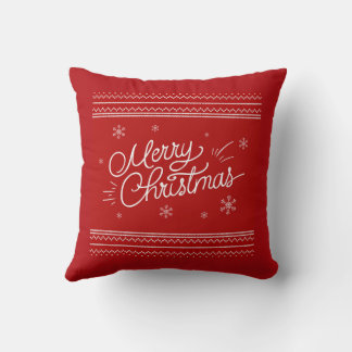Merry Christmas Throw Pillow