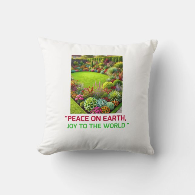 Merry christmas throw pillow (Front)