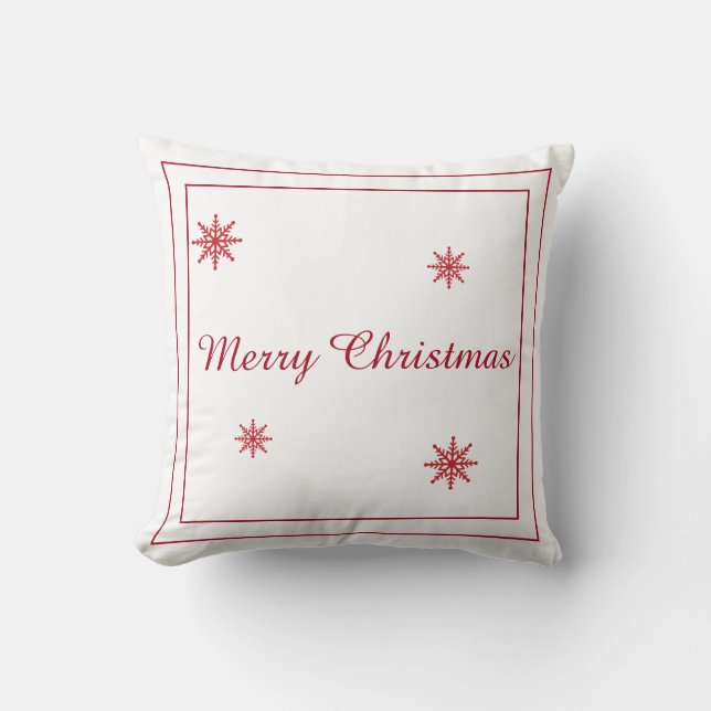 Merry Christmas throw pillow (Front)