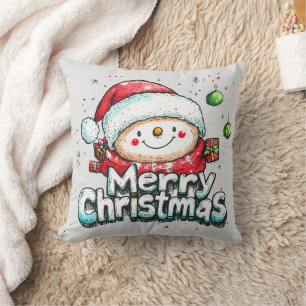 Merry Christmas Throw Pillow