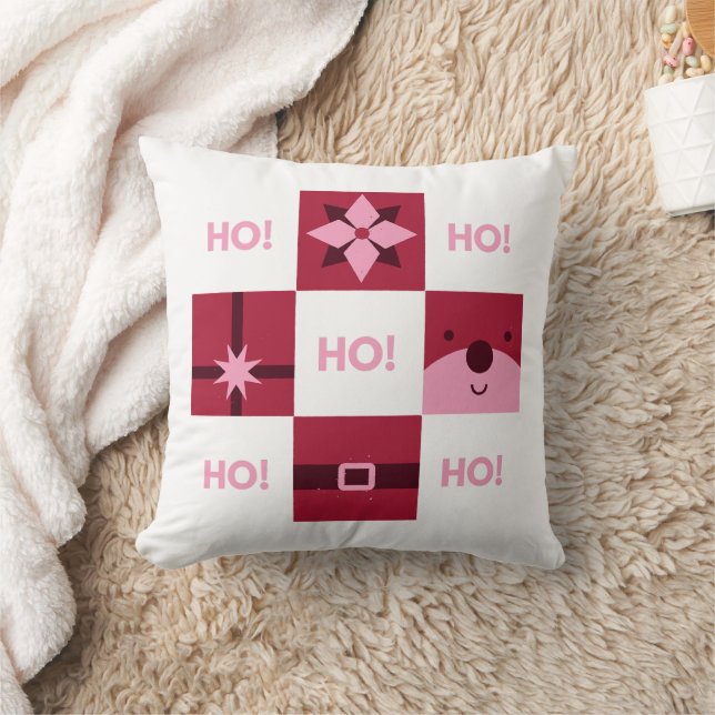 Merry Christmas Throw Pillow (Blanket)