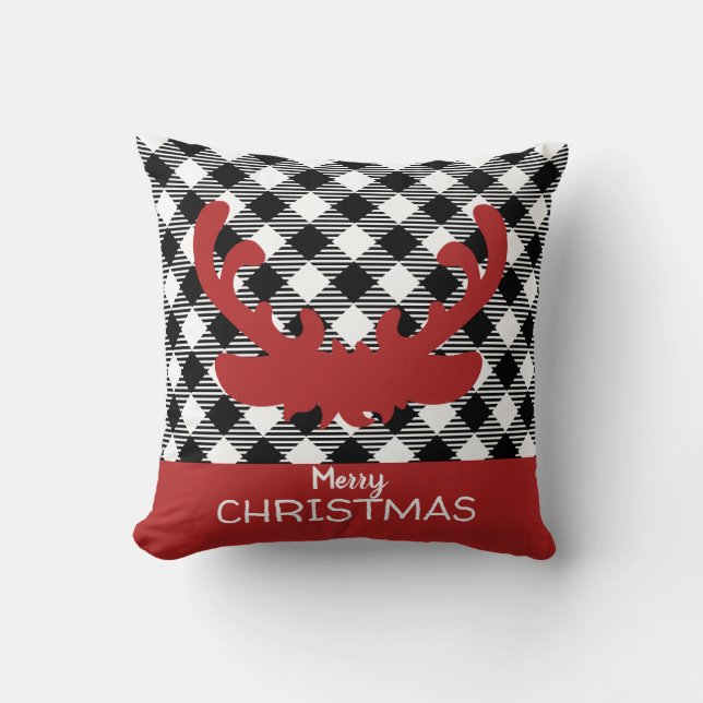 "Merry Christmas"  Throw Pillow (Front)