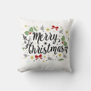 Merry Christmas Throw Pillow