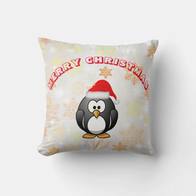 Merry Christmas Throw Pillow (Front)
