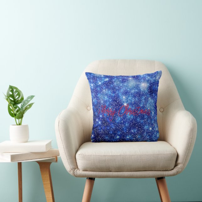 Merry Christmas Throw Pillow (Chair)
