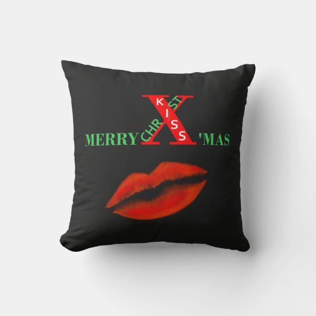 Merry Christmas   Throw Pillow (Front)