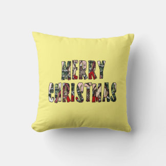 Merry Christmas Throw Pillow