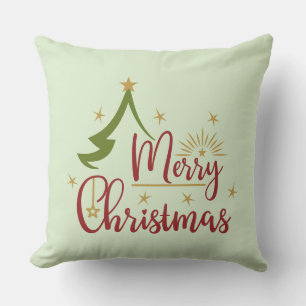 Merry Christmas Throw Pillow