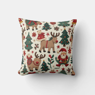 Merry Christmas Throw Pillow
