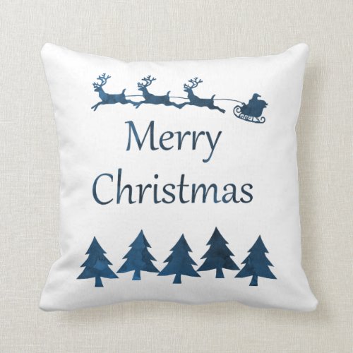 Merry christmas throw pillow
