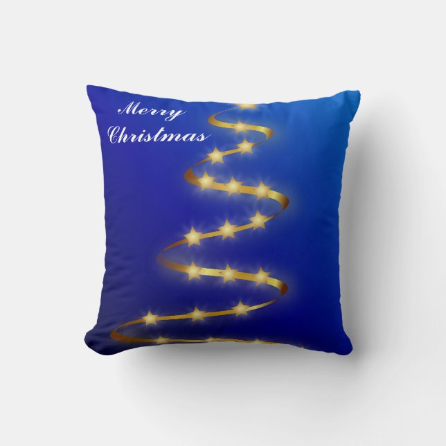 Merry Christmas Throw Pillow (Front)