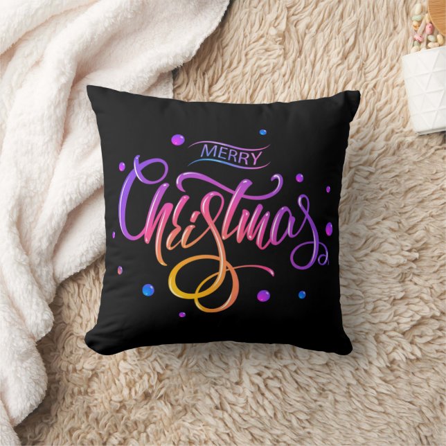 merry christmas throw pillow (Blanket)