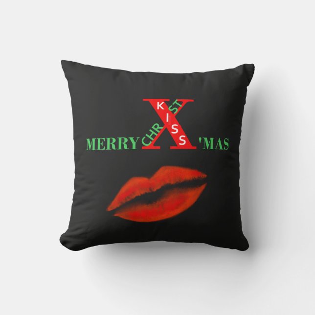 Merry Christmas    Throw Pillow (Front)