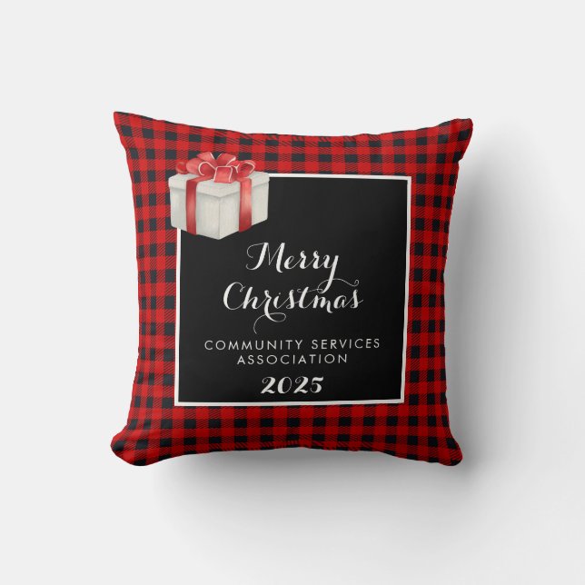 Merry Christmas  Throw Pillow (Front)