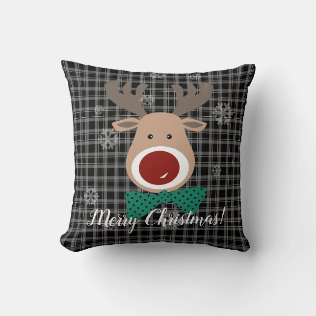 Merry Christmas!  Throw Pillow (Front)
