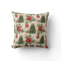 Merry Christmas Throw Pillow 1