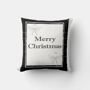 Merry Christmas Throw Pillow, Angels Throw Pillow