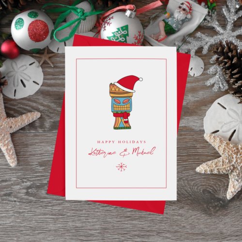 Merry Christmas Tiki Invitation