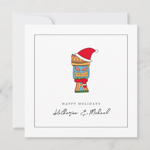 Merry Christmas Tiki Invitation