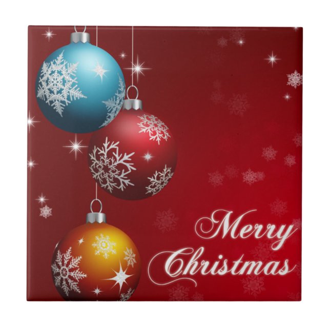 Merry Christmas Tile (Front)