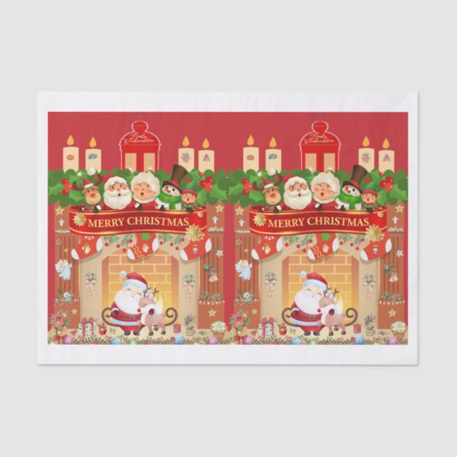 Merry Christmas Tissue Paper (Front)