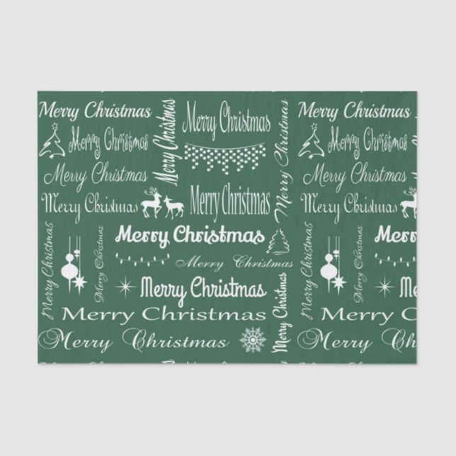 Merry Christmas Tissue Paper (Front)