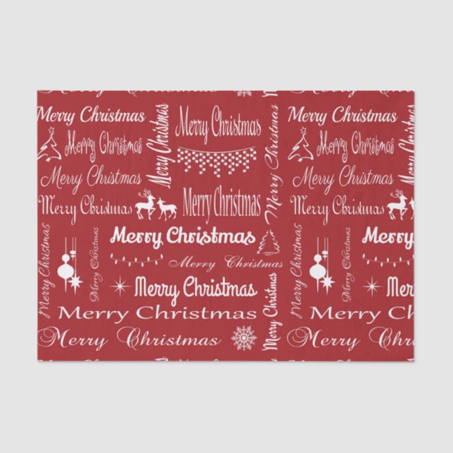 Merry Christmas Tissue Paper (Front)