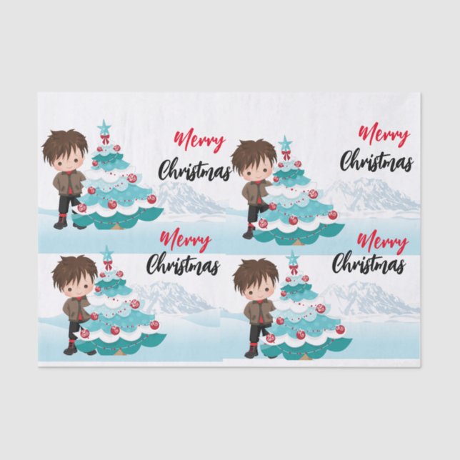 Merry Christmas    Tissue Paper (Front)