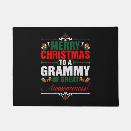 Merry Christmas To A Grammy Of Great Awesomeness Doormat